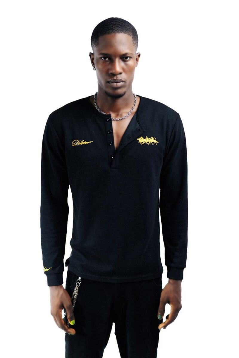Essential Black Henley